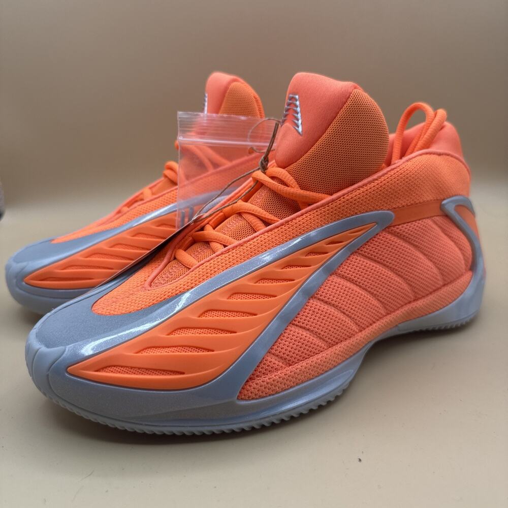 Adidas AE 2 Anthony Edwards 'Lucid Orange' Silver Metallic KK1390 Men's Shoes